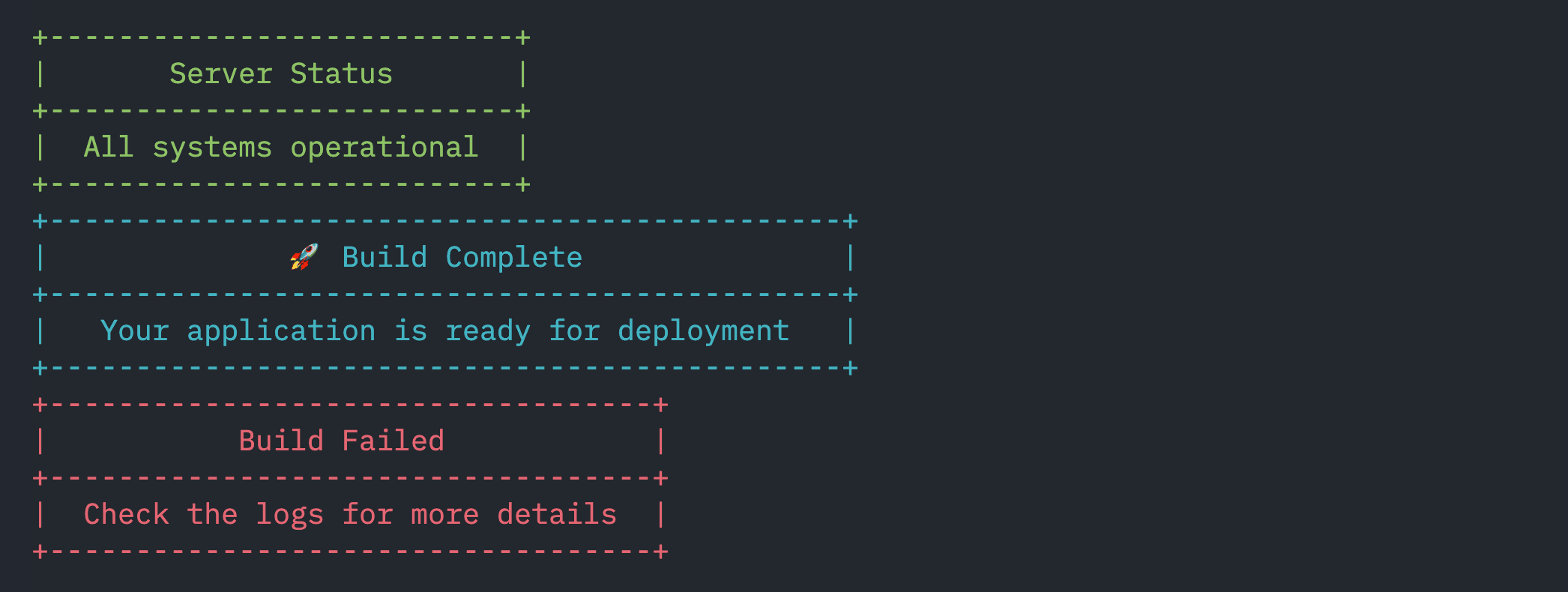 heco-log colorful output example