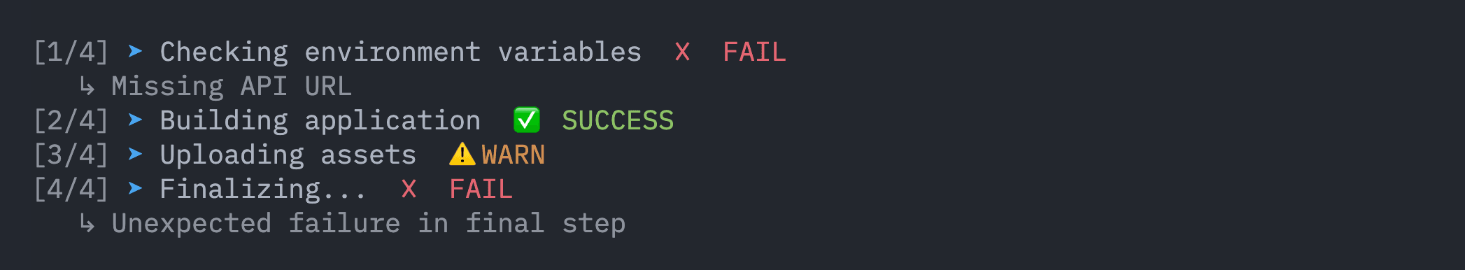 heco-log colorful output example